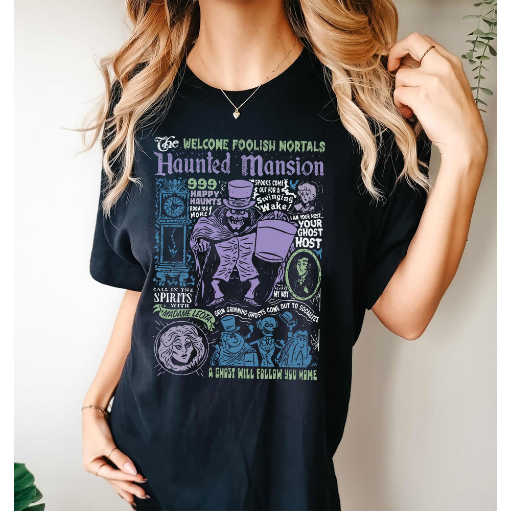 Retro Haunted Mansion Halloween Shirt, 90s Haunted Disneyland Halloween Tee, Vintage Halloween Matching Shirt, Halloween Party,Spooky Season - 4.jpg
