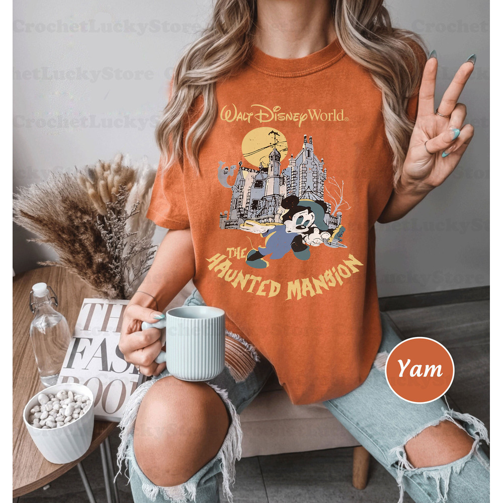 Retro Disney Mickey Haunted Mansion Shirt, Disney Halloween Shirt, Mickey Not So Scary Shirt, Halloween Gift, Vintage Mickey Halloween Shirt - 5.jpg