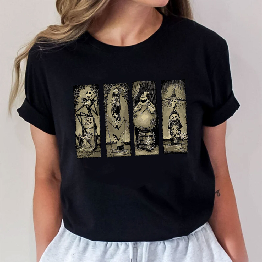 Retro Haunted Mansion Nightmare Before Christmas Halloween Shirt, Disney Halloween Shirt, Mickey Not So Scary Party Halfway To Halloween Tee - 5.jpg