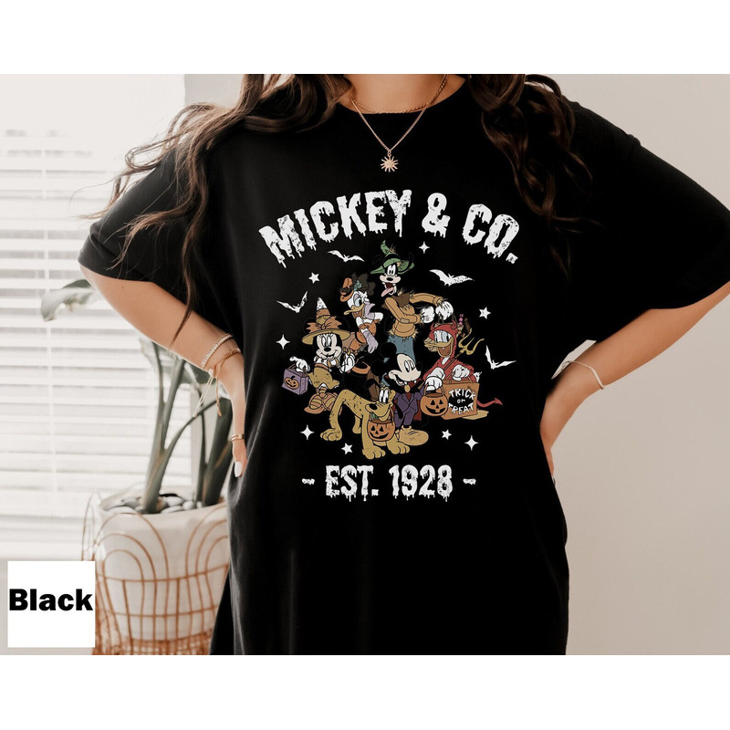 Retro Mickey And Co Halloween Shirt, Spooky Season, Disney Trick Or Treat, Vintage Disney Mickey And Friends Halloween, Halloween Party - 2.jpg