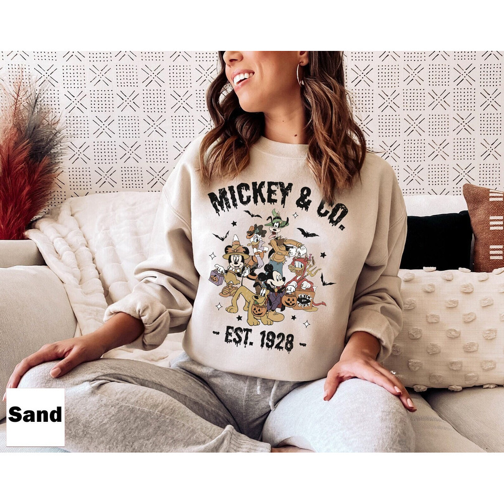 Retro Mickey And Co Halloween Shirt, Spooky Season, Disney Trick Or Treat, Vintage Disney Mickey And Friends Halloween, Halloween Party - 3.jpg