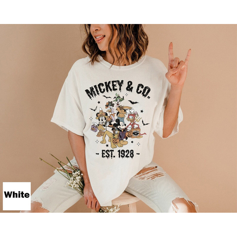 Retro Mickey And Co Halloween Shirt, Spooky Season, Disney Trick Or Treat, Vintage Disney Mickey And Friends Halloween, Halloween Party - 5.jpg