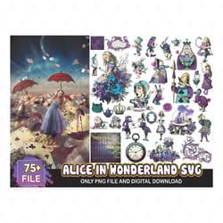 75 alice in wonderland svg, disney svg, alice svg
