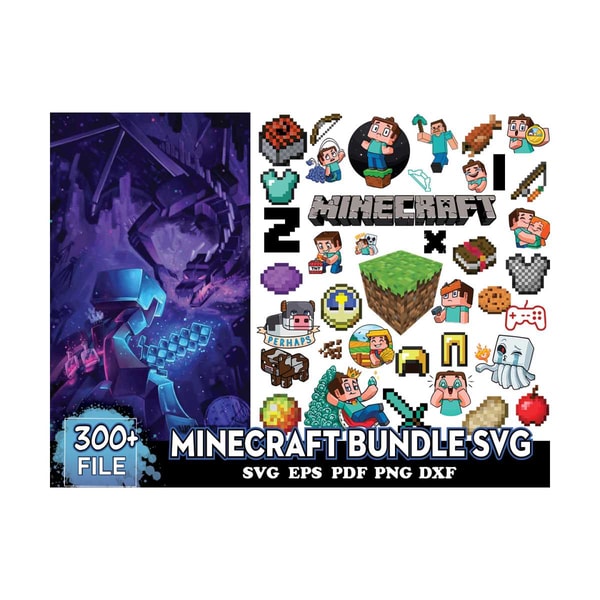Minecraft Insect Svg 300 Minecraft Bundle Svg, Minecraft Svg, Game Svg | Inspire Uplift