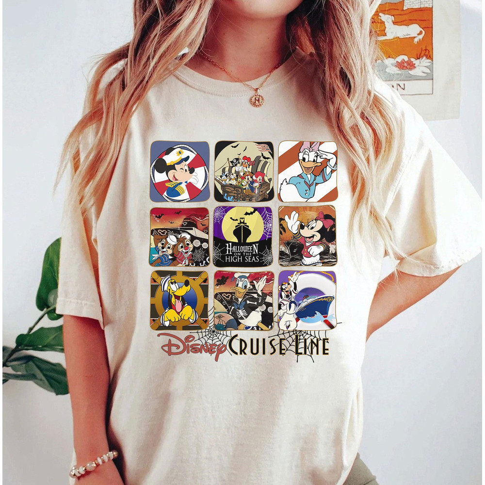Vintage Disney Cruise Line Halloween On The High Seas Shirt, Mickey's Not So Scary Shirt, Disney Matching Shirt, Disney Pirates Shirt - 2.jpg