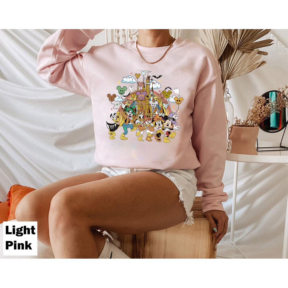 Vintage Disney Halloween Shirt, Disney Castle Halloween, Walt Disney World, Mickey Halloween Balloons, Spooky Vibes, Trick Or Treat Shirt - 5.jpg