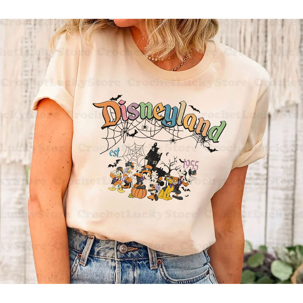 Vintage Disneyland Halloween Shirt, Disneyland Tee, Disney Halloween Shirt, Halloween Party, Mickey and Friends T-Shirt, Sweatshirt, Hoodie - 1.jpg