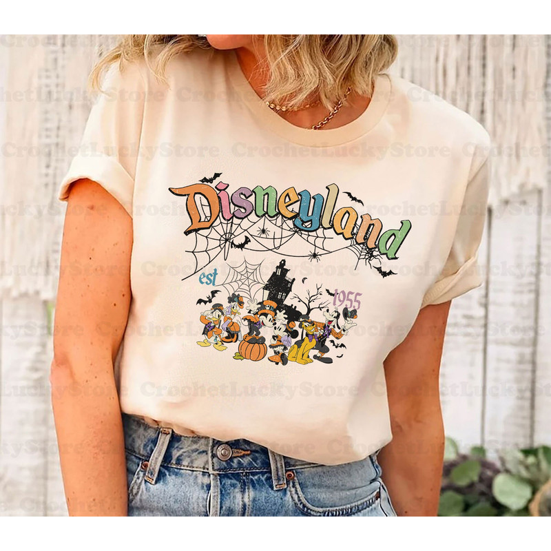 Vintage Disneyland Halloween Shirt, Disneyland Tee, Disney Halloween Shirt, Halloween Party, Mickey and Friends T-Shirt, Sweatshirt, Hoodie - 1.jpg