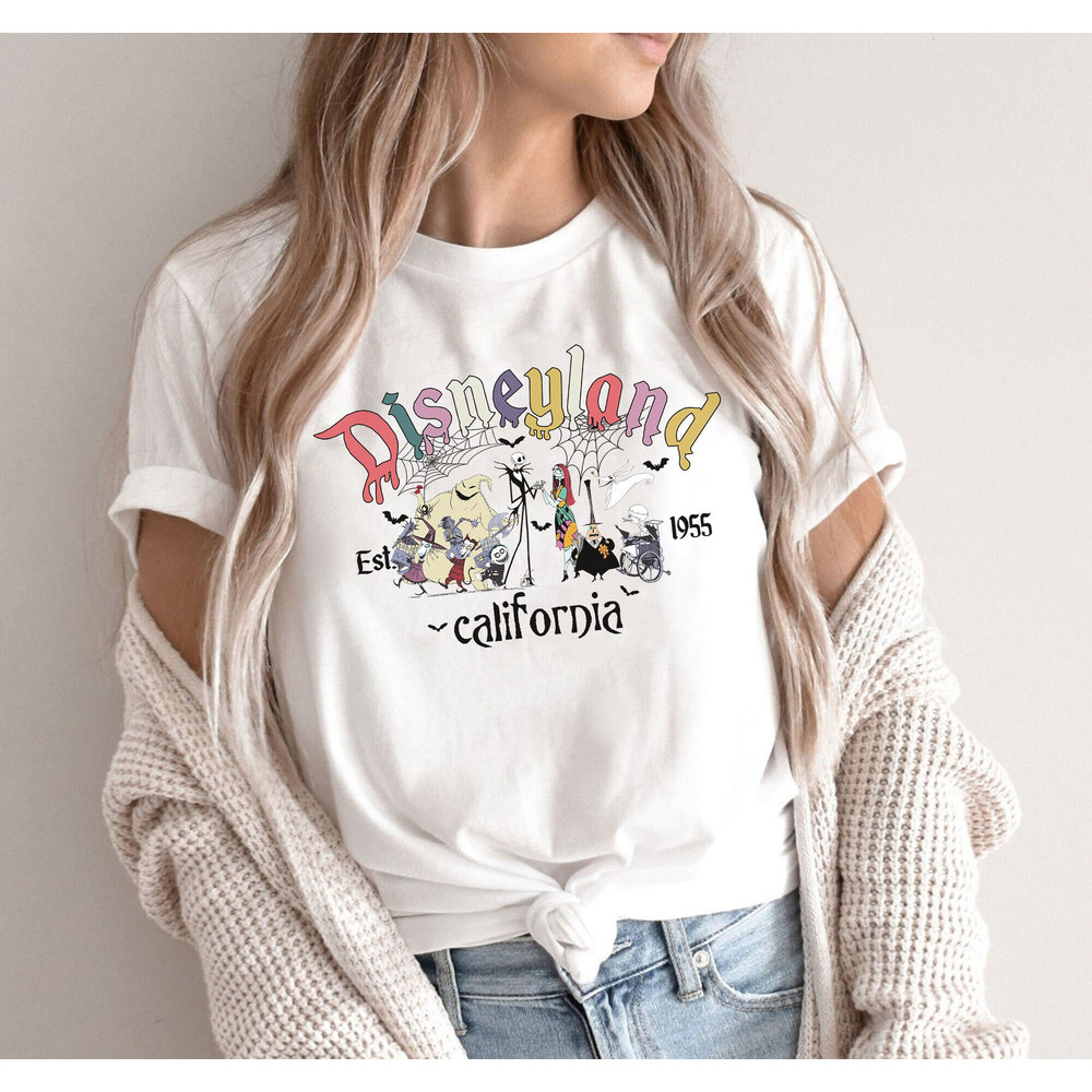 Vintage Disneyland 1955 Halloween Shirt, Jack Skellington Nightmare before Christmas Shirt, Oogie Boogie Bash Halloween Party T-Shirt - 2.jpg