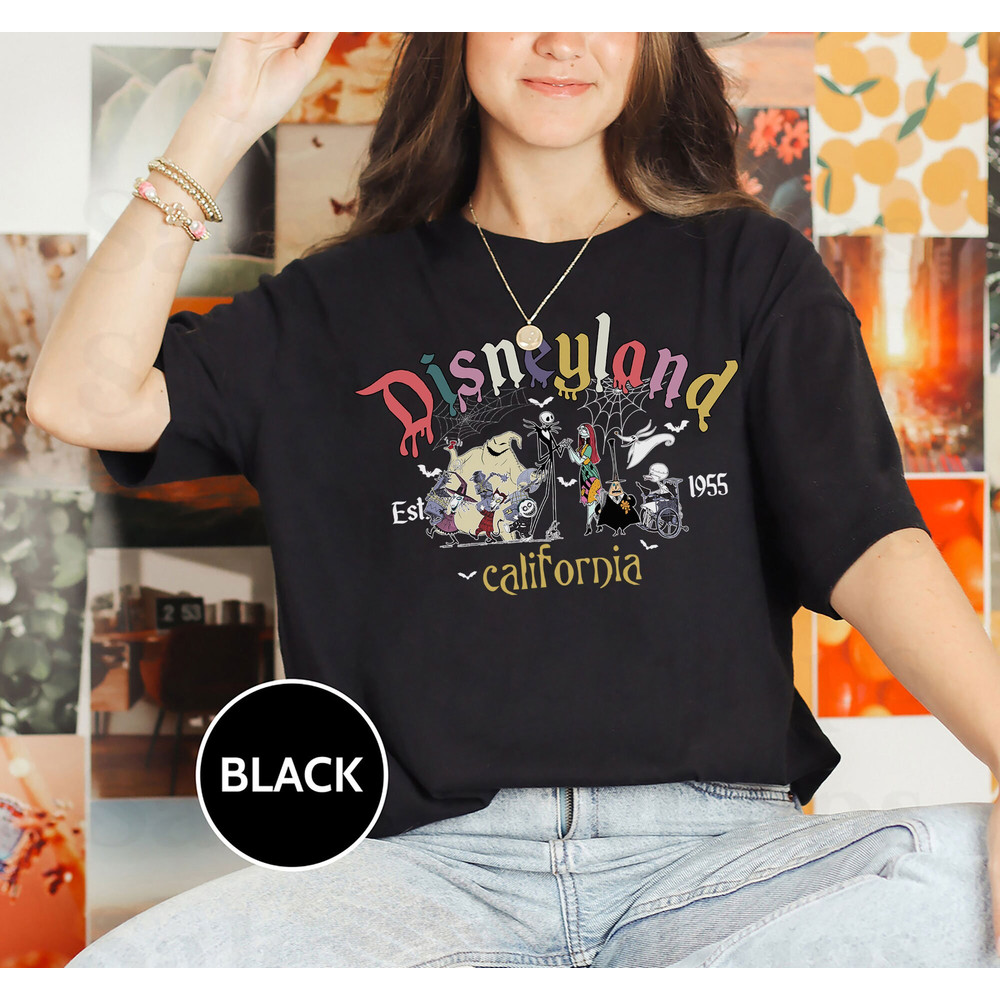 Vintage Disneyland 1955 Halloween Shirt, Jack Skellington Nightmare before Christmas Shirt, Oogie Boogie Bash Halloween Party T-Shirt - 3.jpg