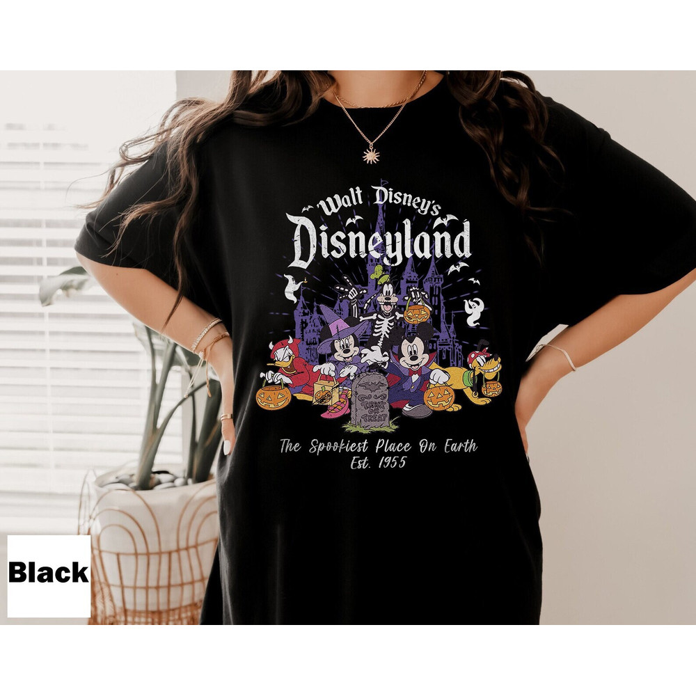 Vintage Disneyland Halloween Shirt, Walt Disney Est 1955 The Spookiest Place On Earth Shirt, Retro Disney Halloween Shirt, Trick Or Treat - 3.jpg