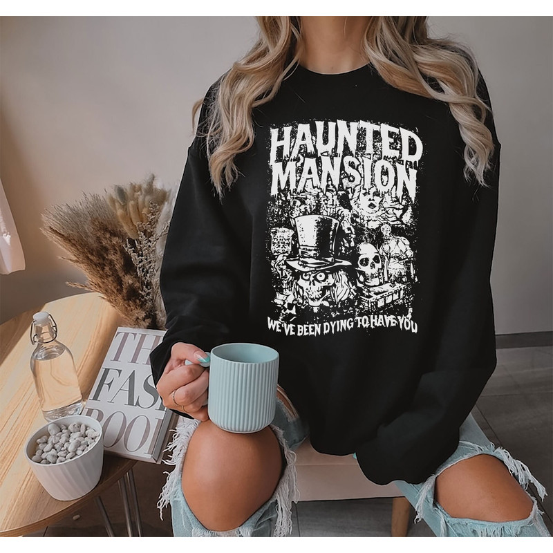 Vintage The Haunted Mansion Shirt, Haunted Disneyland Halloween Tee, Retro Haunted Mansion Shirt, Halloween Party Matching, Trick Or Treat - 2.jpg