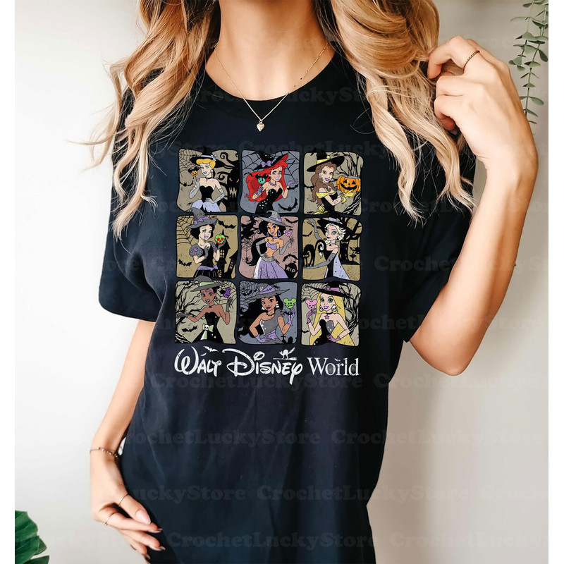 Vintage Princess Halloween Shirt, Disney Princess Witch Shirt, WDW Magic Kingdom Shirt, Disney Princess Halloween Shirt, Trick Or Treat - 2.jpg