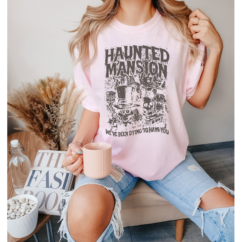 Vintage The Haunted Mansion Shirt, Haunted Disneyland Halloween Tee, Retro Haunted Mansion Shirt, Halloween Party Matching, Trick Or Treat - 4.jpg