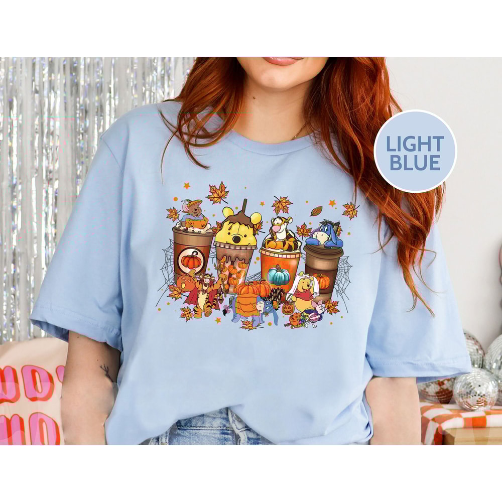 Vintage Winnie The Pooh Halloween Shirt, Pooh Pumpkin Spice Latte Shirt, Disney Halloween Coffee, Pooh And Friends Halloween Shirt - 4.jpg