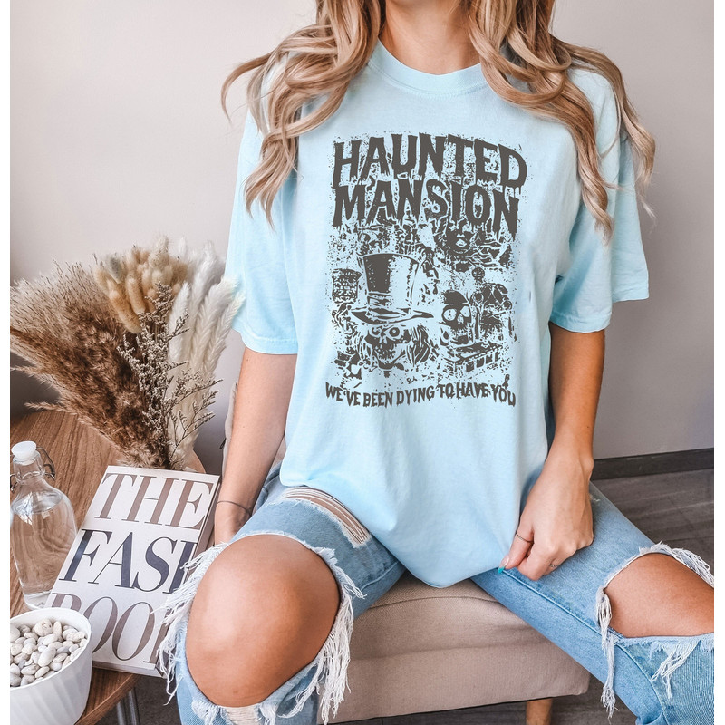 Vintage The Haunted Mansion Shirt, Haunted Disneyland Halloween Tee, Retro Haunted Mansion Shirt, Halloween Party Matching, Trick Or Treat - 5.jpg