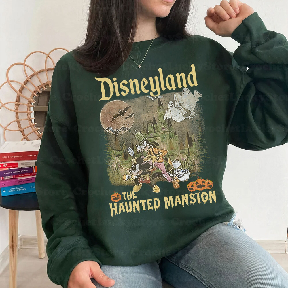Walt Disney World Mickey Haunted Mansion Shirt, Halloween Gift, Vintage Haunted Mansion Tee, Spooky Season, Disney Halloween Matching Shirt - 2.jpg