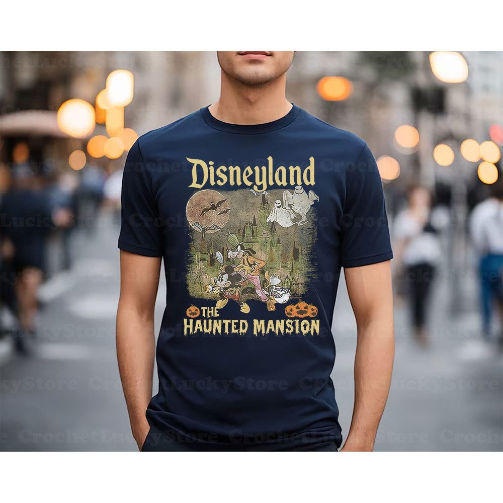 Walt Disney World Mickey Haunted Mansion Shirt, Halloween Gift, Vintage Haunted Mansion Tee, Spooky Season, Disney Halloween Matching Shirt - 3.jpg