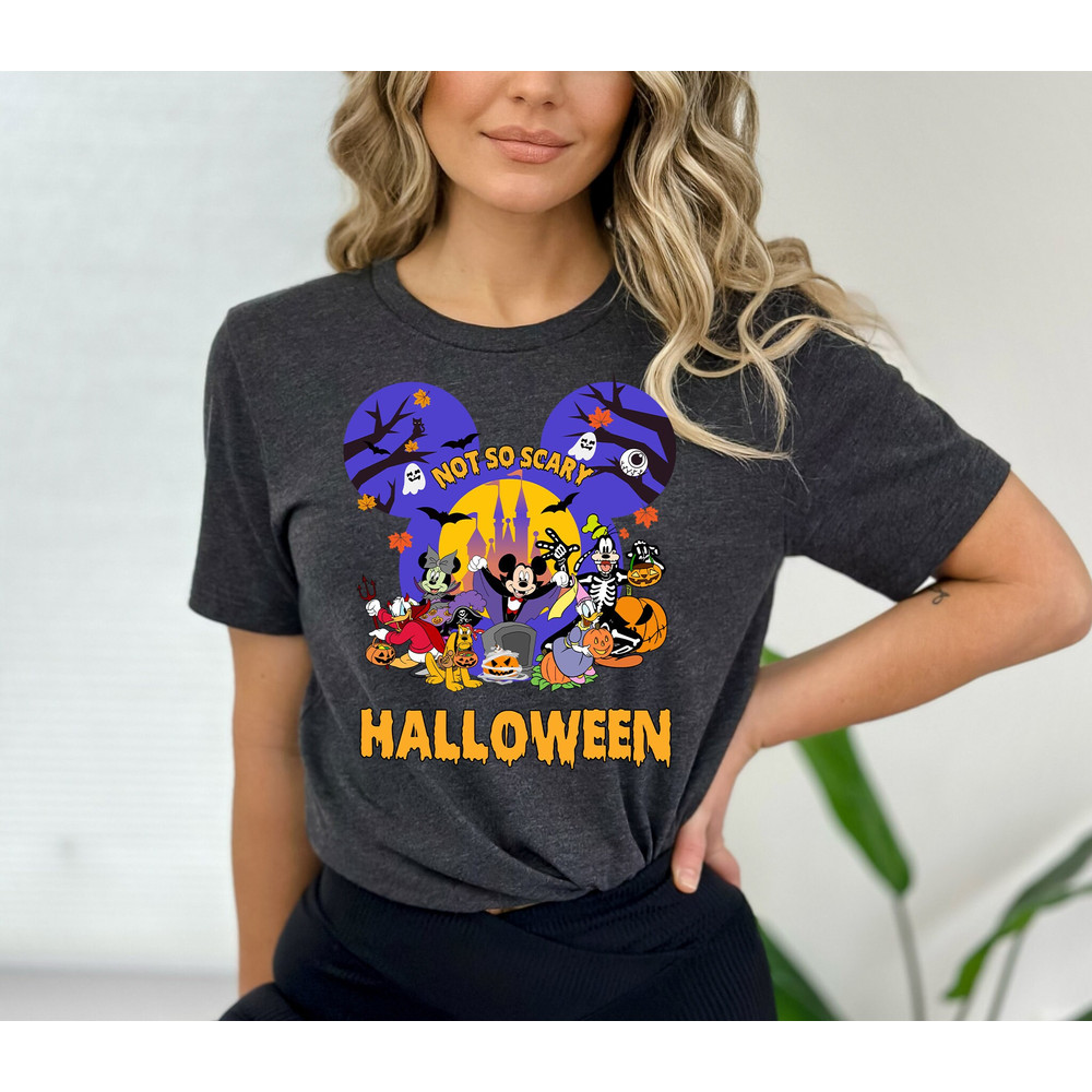 Disney Halloween Shirt, Mickey Not So Scary Shirt, Retro Halloween Shirt, Halloween Party Shirt, Halloween Matching Shirt, WDW Magic Kingdom - 3.jpg