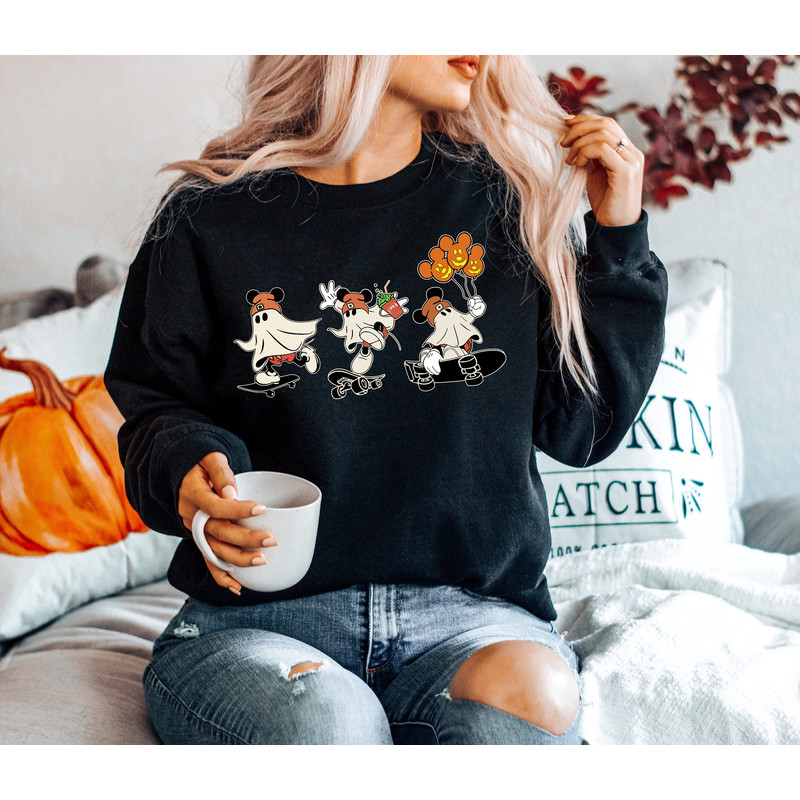 Halloween Ghost Shirt, Creep It Real Shirt, Ghost Skateboarding Shirt, Funny Ghost Tee, Mickey Mouse Shirt, Disney Halloween Tee, Halloween - 3.jpg