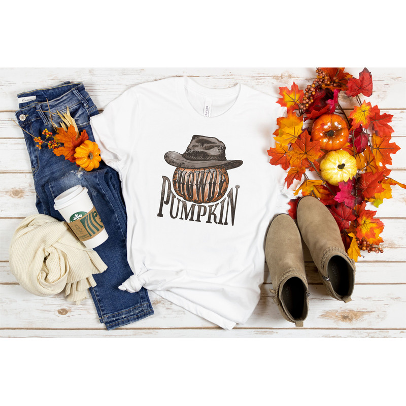 Howdy Pumpkin Shirt Gift For Western Lover, Western Halloween Shirt, Pumpkin Tshirt, Cowboy Gift, Cowgirl Shirt, Halloween Country Tshirt - 2.jpg