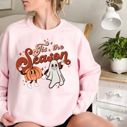 tis the season shirt, retro halloween shirt, vintage halloween shirt, fall shirt, fall season, retro fall shirt, pumpkin