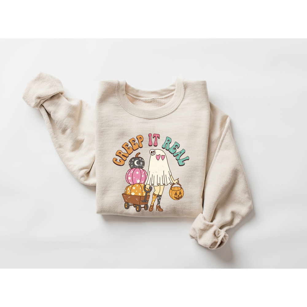Creep It Real Sweatshirt, Retro Halloween Sweatshirt, Halloween Costume, Vintage Halloween Sweater, Women Halloween Shirt, Halloween Gift - 2.jpg