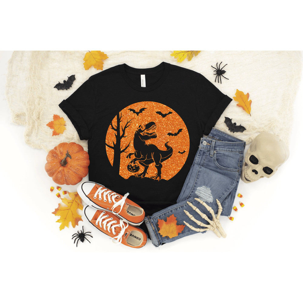 Halloween Dinosaur Shirt, Halloween Shirt, Happy Halloween, Personalized Gift Shirt, Halloween Matching Party Shirt, Party Shirt, Jurassic - 2.jpg