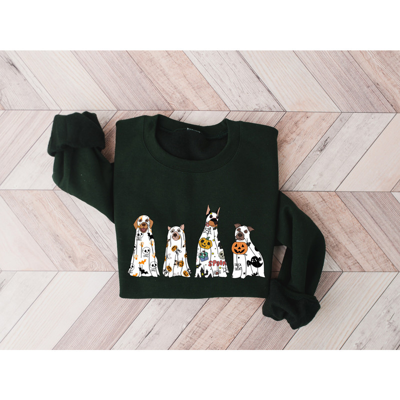 Halloween Dogs Sweat, Cute Halloween Sweatshirt, Hocus Pocus Sweat, Dog Halloween Shirt, Witches Brew, Ghost Dogs Vibes, Halloween Gift - 3.jpg
