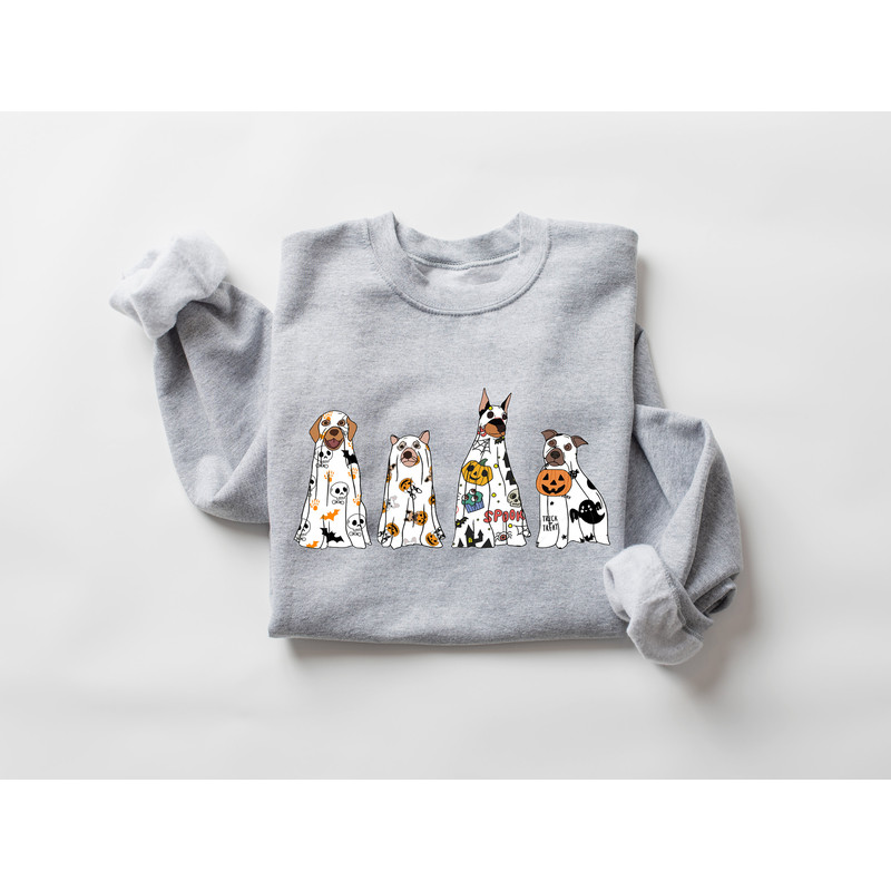 Halloween Dogs Sweat, Cute Halloween Sweatshirt, Hocus Pocus Sweat, Dog Halloween Shirt, Witches Brew, Ghost Dogs Vibes, Halloween Gift - 4.jpg