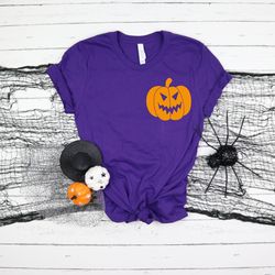 halloween party, halloween t-shirt, halloween pumpkin shirt, pumpkin shirt, orange shirt, matching halloween, halloween
