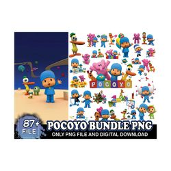 87 Files Pocoyo Bundle Png, Cartoon Png, Pocoyo Png