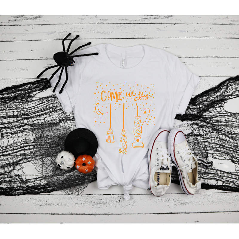 Come We Fly Shirt, Halloween Shirt, Sanderson Sisters, Hocus Shirt, Halloween Funny Tee, Fall Clothing, Come We Fly,Witches Shirt - 4.jpg