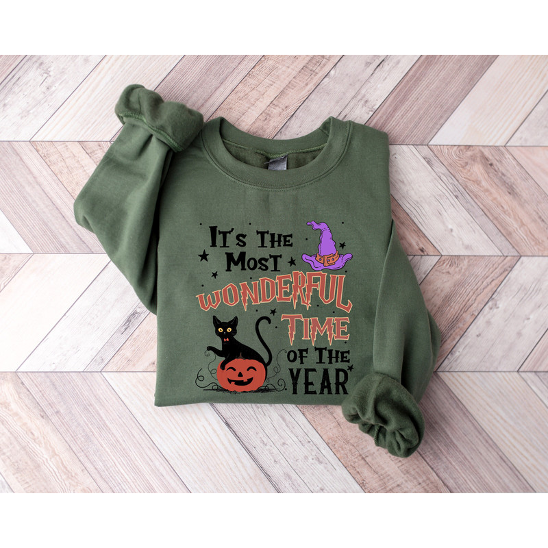 It's The Most Wonderful Time Of The Year Sweatshirt, Halloween Sweatshirt, Spooky Halloween Shirt, Funny Halloween Shirt, Halloween Gift - 3.jpg