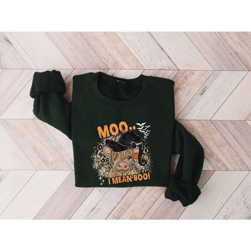 Moo I Mean Boo Sweatshirt, Halloween Boo Sweatshirt, Heifer Halloween Shirt, Funny Halloween Shirt, Halloween Sweatshirt, Halloween Gift - 4.jpg