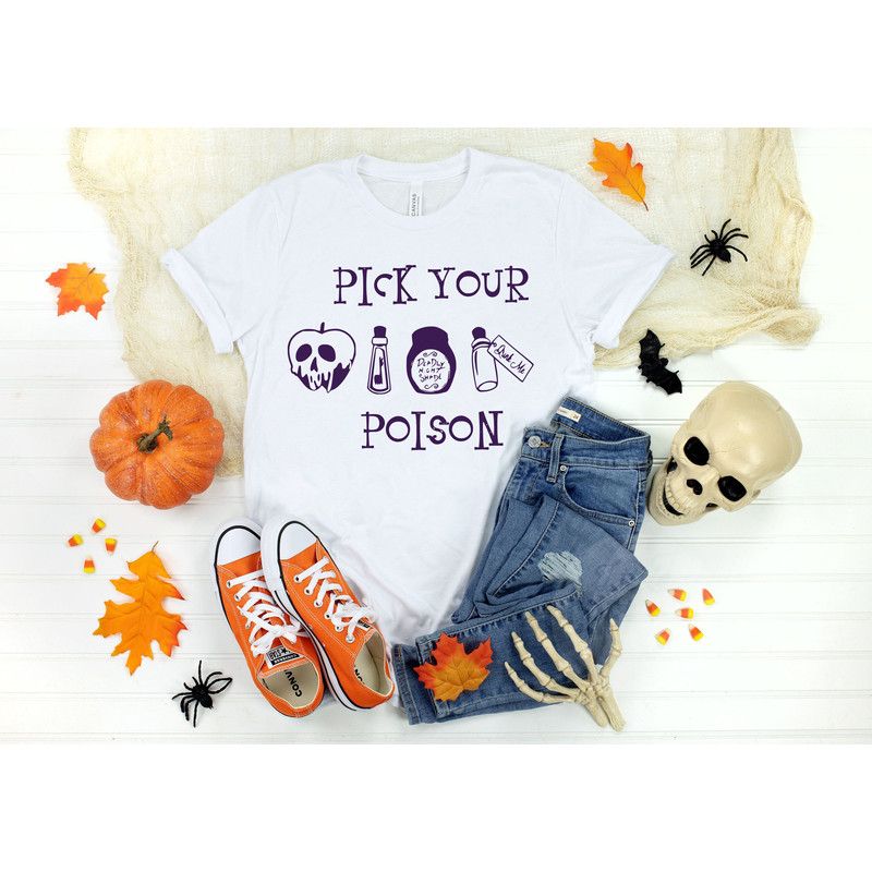 Pick Your Poison Halloween Shirts, Halloween Party T-Shirt, Halloween Tee,Halloween Funny Shirts,Gift For Halloween,Halloween Matching Shirt - 4.jpg