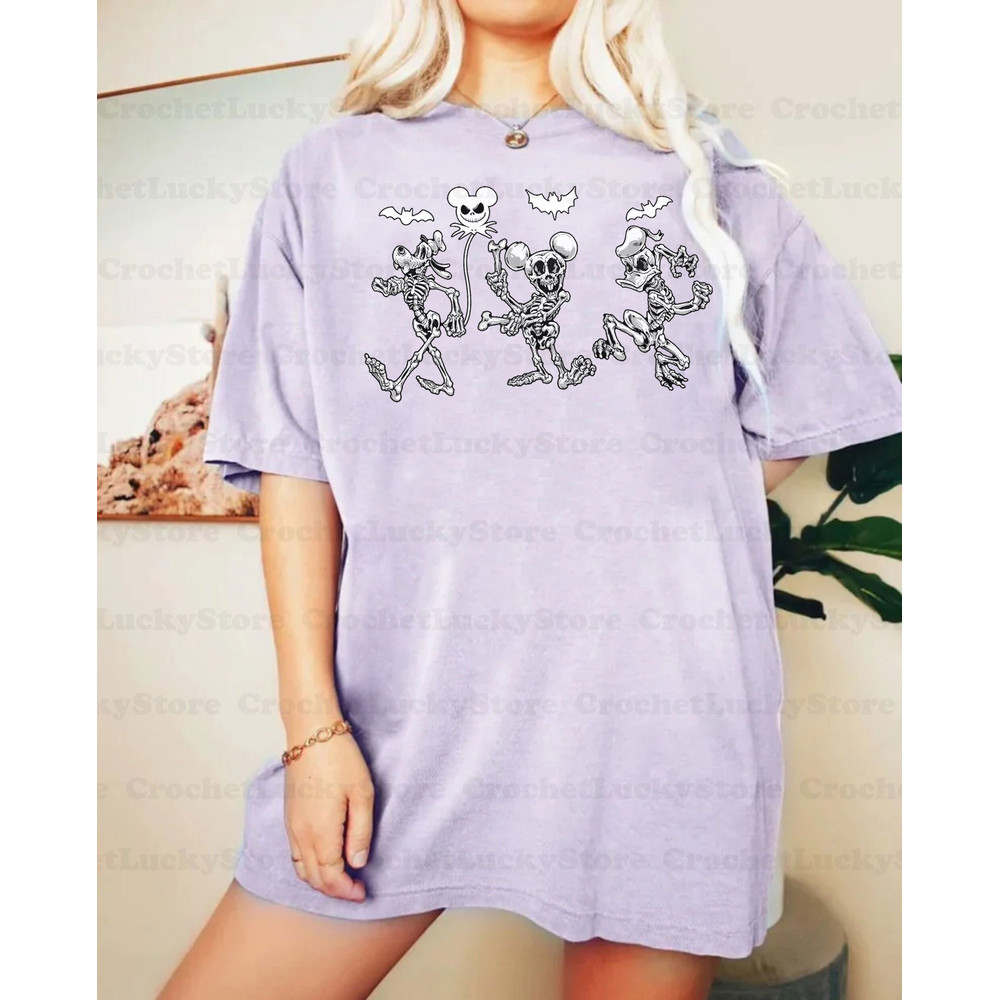 Spooky Mouse and Friends Shirt, Disney Skeleton Shirt, Disney Spooky Shirt, Disney Halloween Shirt, Skeleton Mickey Shirt, Holiday Shirt - 4.jpg