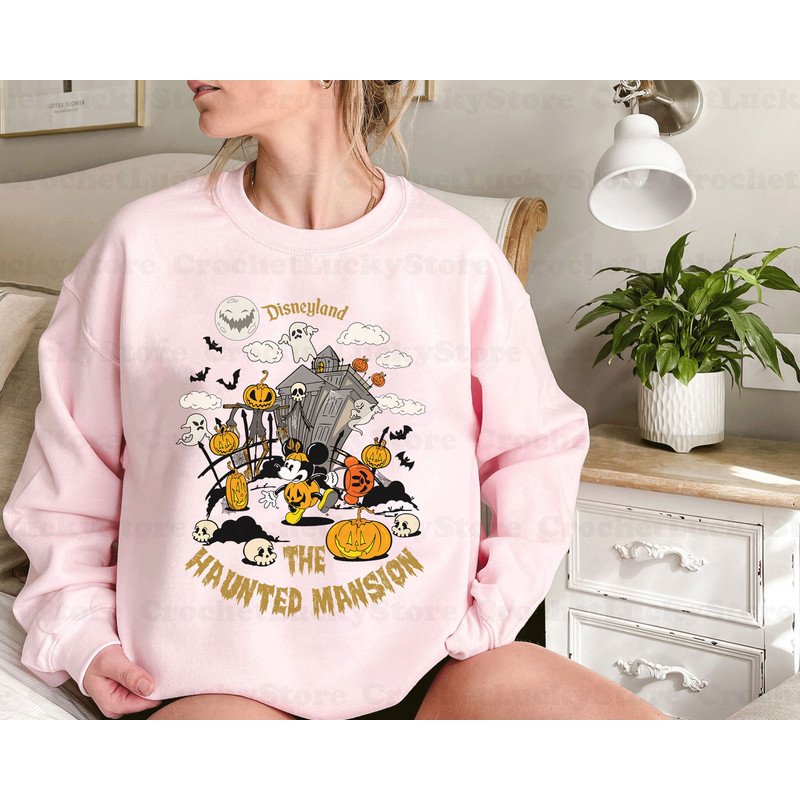 The Haunted Mansion Mickey Shirt, Halloween Party Matching, WDW Spooky Season, Trick or Treat, Disneyland Tee, Vintage Mickey Halloween Tee - 4.jpg