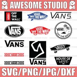 12 files Vans bundle fashion Svg, vans brand Logo Svg, vans Logo Svg, Fashion Logo Svg, File Cut Digital Download