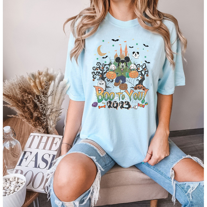 Vintage Boo To You Mickey Pumpkin Shirt, Disney Fall Shirt, Halloween Party Matching Tee, Disney Family Shirt, Mickey And Friends Shirt - 3.jpg