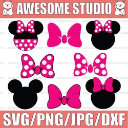 Minnie Mouse Bundle Svg, Love Mickey Svg, Disney Svg, Disney Minnie Mouse Svg Digital Download