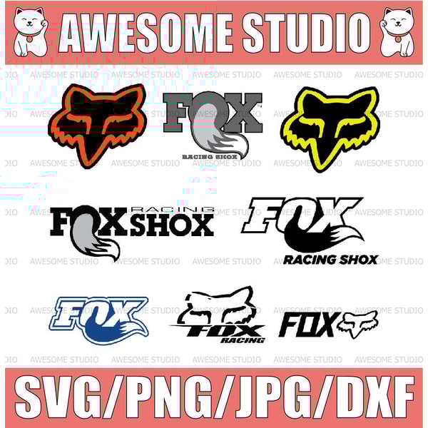 Fox Racing Logo Svg, Motocross Svg, Mountain Bike Bundle Svg | Inspire ...
