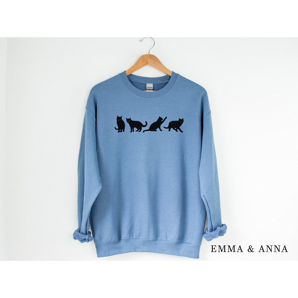 Cat Sweatshirt, Cat Sweater, Black Cat Sweatshirt, Cat Mom Crewneck Sweatshirt, Halloween Sweatshirt, Cat Lover Gift, Cat Lover Shirt - 3.jpg