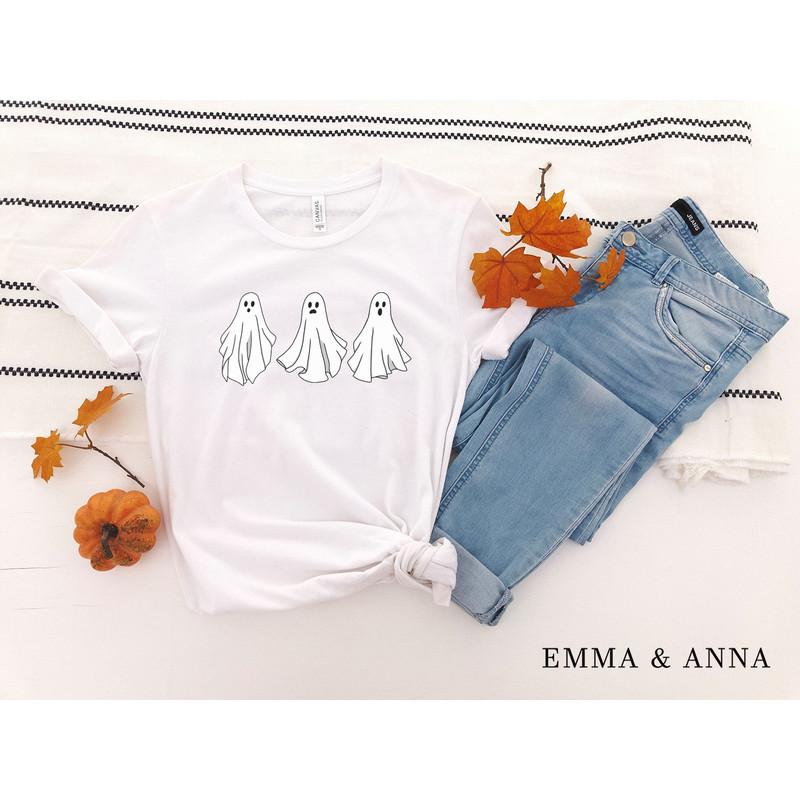 Ghost Shirt, Ghost T-Shirt, Halloween Shirt, Halloween Crewneck, Cute Ghost Shirt, Spooky Season, Trick or Treat Shirt, Halloween Party - 4.jpg