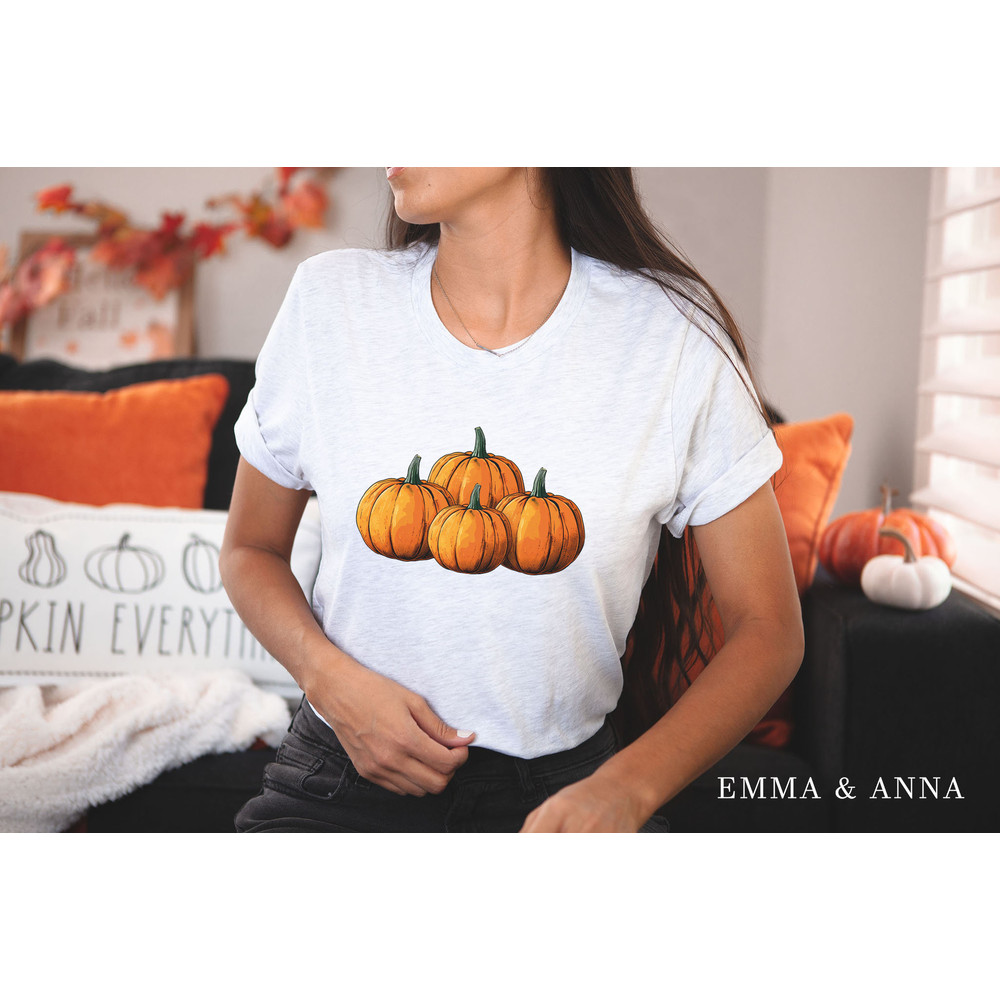 Fall Shirts for Women, Cute Pumpkin Shirt, Thanksgiving Shirt, Fall T-shirt, Pumpkin Spice, Pumpkin Patch, Halloween Tee, Autumn Shirt - 5.jpg