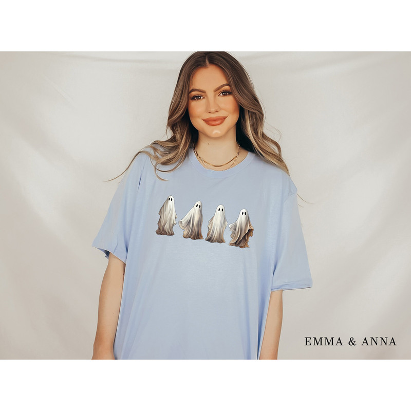 Ghost Shirt, Halloween Shirt, Halloween T-Shirt, Halloween Party, Fall Shirts for Women, Cute Ghost, Halloween Gift, Spooky Season - 5.jpg