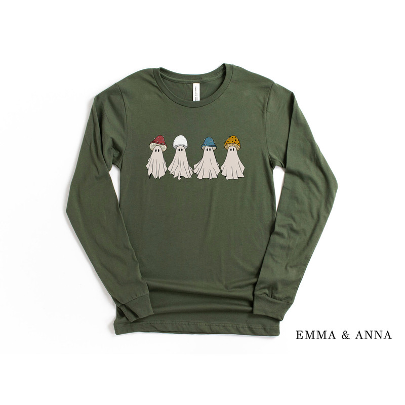 Ghost Shirt, Halloween Shirt, Halloween T-Shirt, Mushroom Shirt, Cottagecore, Halloween Party, Fall Shirts, Pumpkin Shirt, Spooky Season - 3.jpg