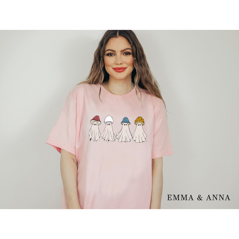 Ghost Shirt, Halloween Shirt, Halloween T-Shirt, Mushroom Shirt, Cottagecore, Halloween Party, Fall Shirts, Pumpkin Shirt, Spooky Season - 4.jpg