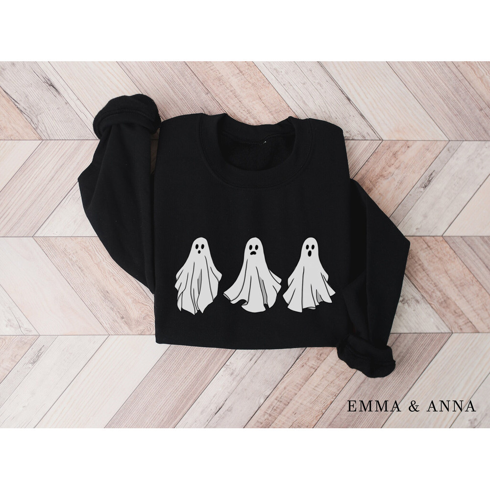Ghost Sweatshirt, Ghost Sweater, Halloween Crewneck, Halloween Sweatshirt, Halloween Sweater, Halloween Party Shirt, Fall Shirts - 2.jpg