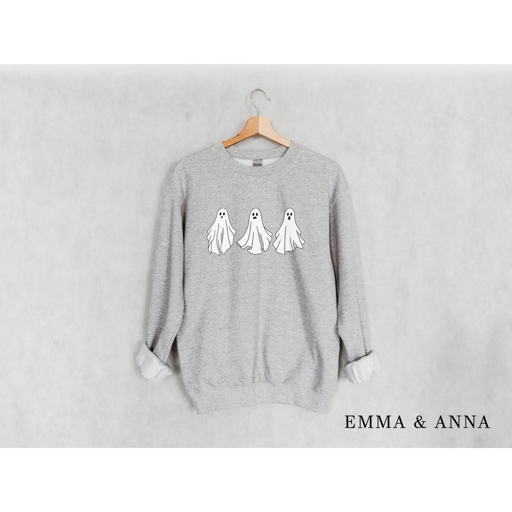 Ghost Sweatshirt, Ghost Sweater, Halloween Crewneck, Halloween Sweatshirt, Halloween Sweater, Halloween Party Shirt, Fall Shirts - 4.jpg